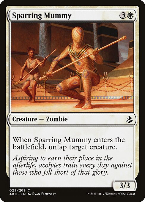 Sparring Mummy Amonkhet Magic: The Gathering card image