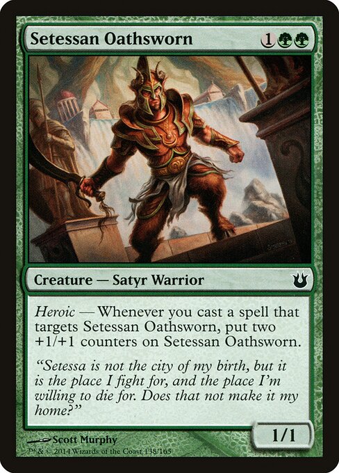 Setessan Oathsworn Born of the Gods Magic: The Gathering card image