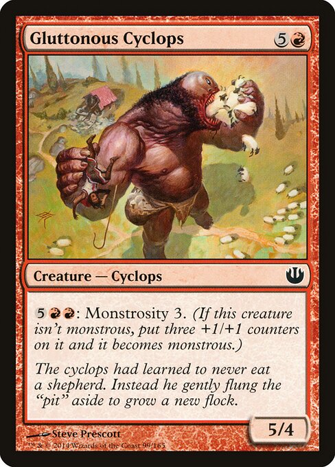 Gluttonous Cyclops Journey into Nyx Magic: The Gathering card image