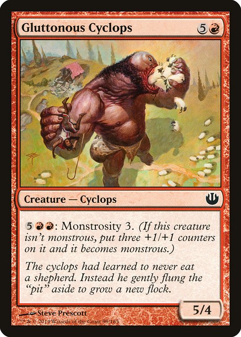 Gluttonous Cyclops - Journey into Nyx #99 Magic: The Gathering card image