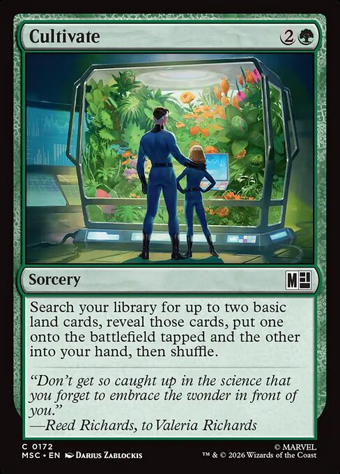 Cultivate Marvel Super Heroes Commander Magic: The Gathering card image