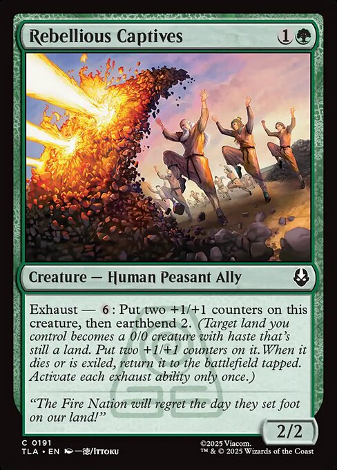 Rebellious Captives - Avatar: The Last Airbender #191 Magic: The Gathering card image