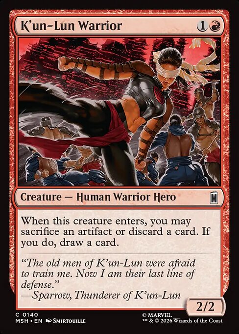 K'un-Lun Warrior - Marvel Super Heroes #140 (Foil)