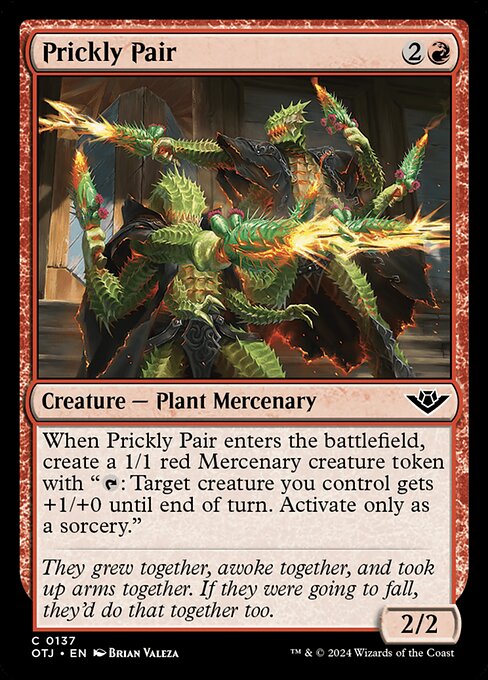Prickly Pair Outlaws of Thunder Junction Magic: The Gathering card image
