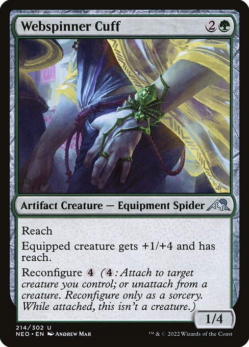 Webspinner Cuff Kamigawa: Neon Dynasty Magic: The Gathering card image