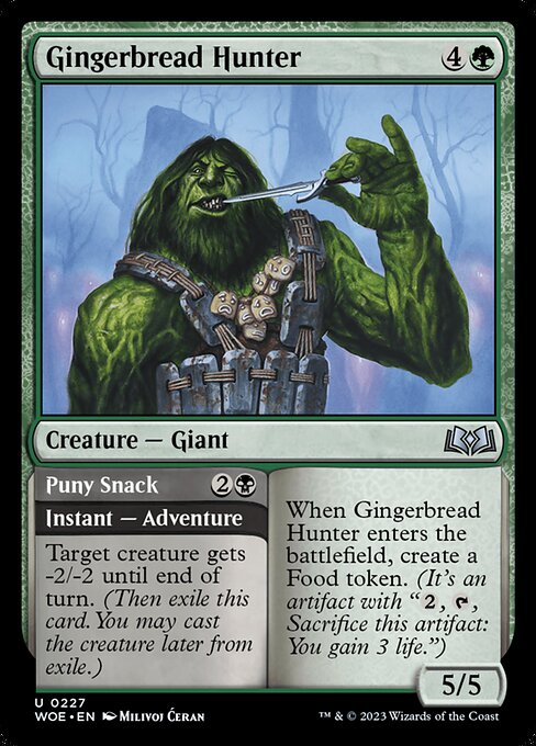 Gingerbread Hunter // Puny Snack - Wilds of Eldraine #227