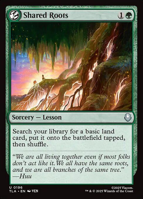 Shared Roots - Avatar: The Last Airbender #196 Magic: The Gathering card image