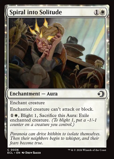 Spiral into Solitude - Lorwyn Eclipsed #36 Magic: The Gathering card image