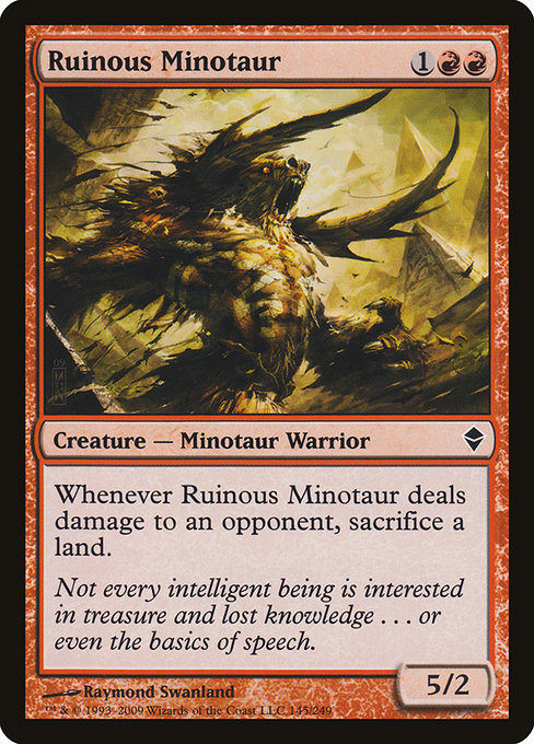 Ruinous Minotaur - Zendikar #145