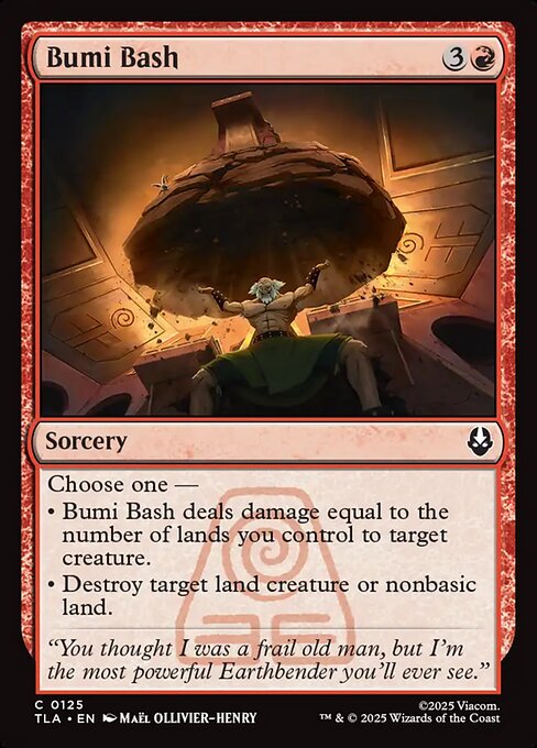 Bumi Bash Avatar: The Last Airbender Magic: The Gathering card image