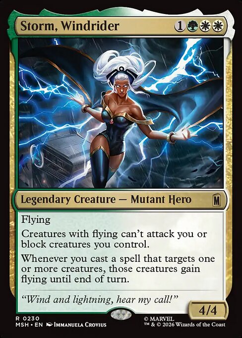 Storm, Windrider Marvel Super Heroes Magic: The Gathering card image