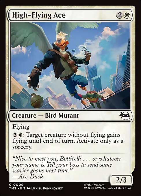 High-Flying Ace Teenage Mutant Ninja Turtles Magic: The Gathering card image