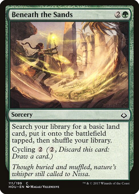 Beneath the Sands Hour of Devastation Magic: The Gathering card image