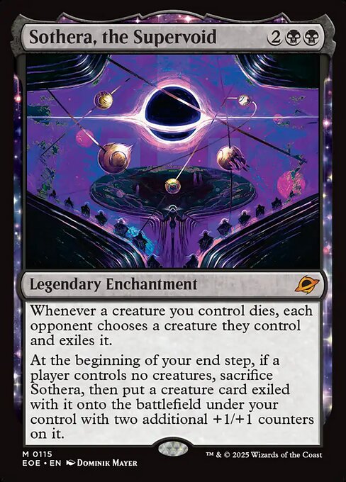 Sothera, the Supervoid Edge of Eternities Magic: The Gathering card image