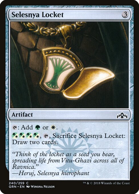 Selesnya Locket Guilds of Ravnica Magic: The Gathering card image