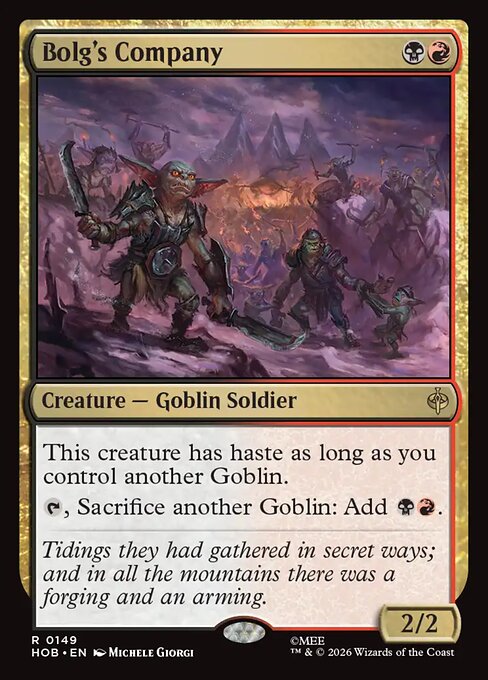 Bolg's Company - The Hobbit - Foil