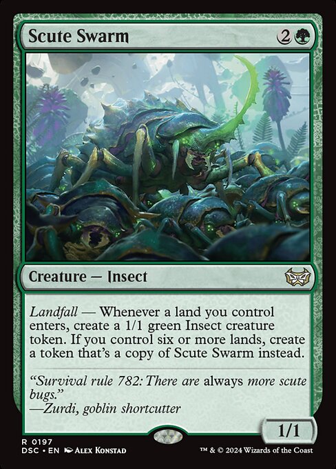 Scute Swarm - Duskmourn: House of Horror Commander #197