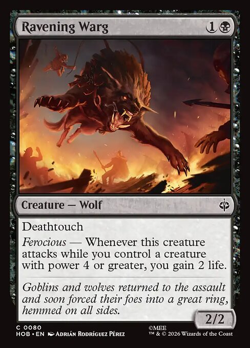 Ravening Warg HOB 80