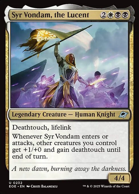 Syr Vondam, the Lucent - Edge of Eternities #232 Magic: The Gathering card image