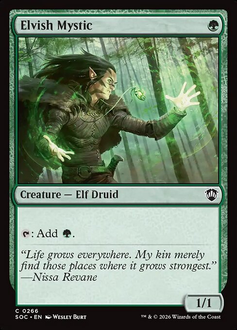 Elvish Mystic - Secrets of Strixhaven Commander #266