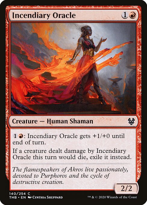 Incendiary Oracle Theros Beyond Death Magic: The Gathering card image