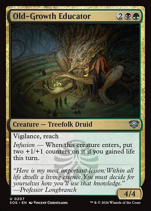 Old-Growth Educator - Secrets of Strixhaven #207 Magic: The Gathering card image