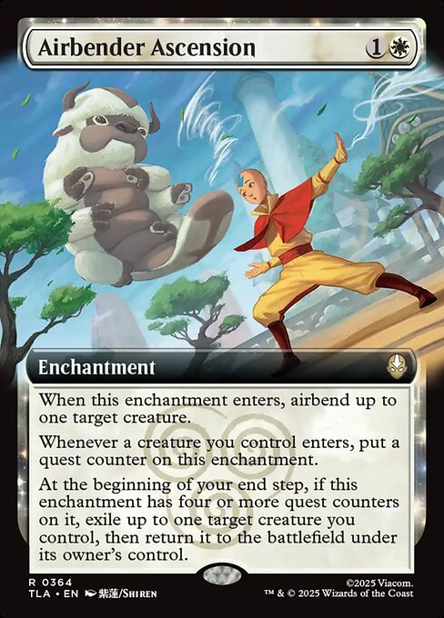 Airbender Ascension - Avatar: The Last Airbender #364 Magic: The Gathering card image