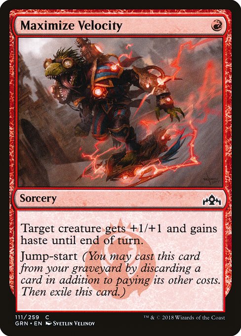 Maximize Velocity - Guilds of Ravnica #111 Magic: The Gathering card image