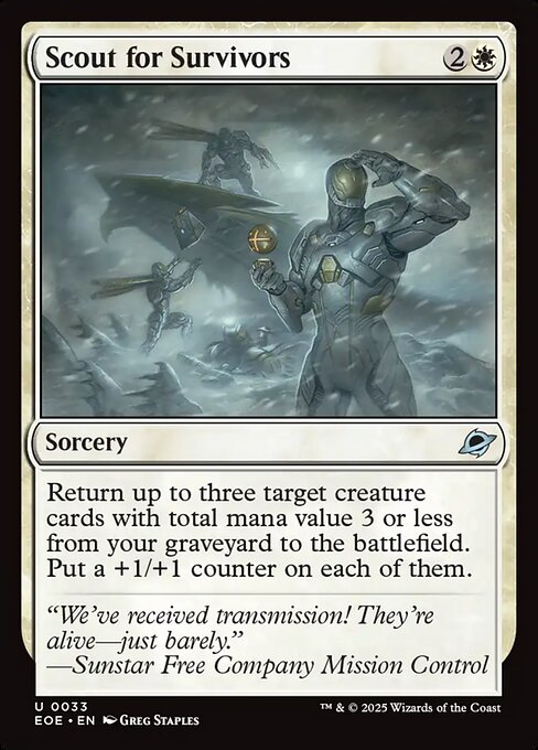 Scout for Survivors Edge of Eternities Magic: The Gathering card image