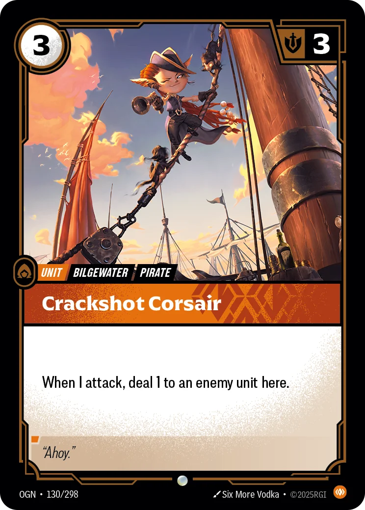 Crackshot Corsair Riftbound card image