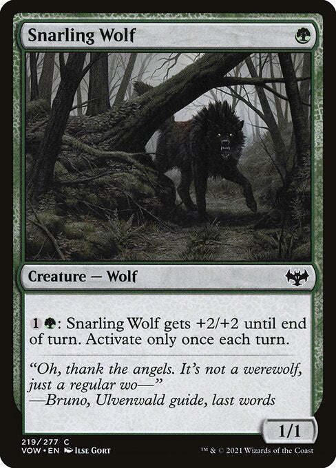 Snarling Wolf - Innistrad: Crimson Vow #219