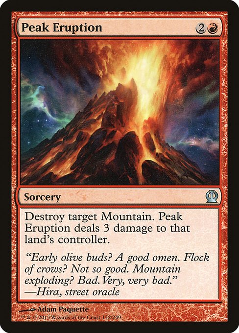 Peak Eruption - Theros #132