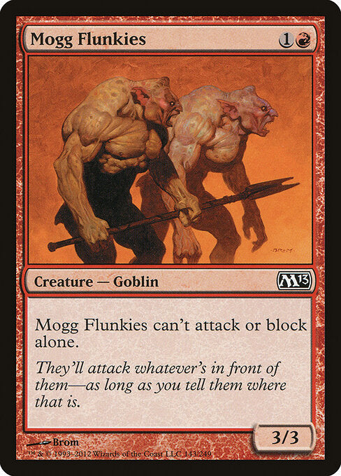 Mogg Flunkies Magic 2013 Magic: The Gathering card image