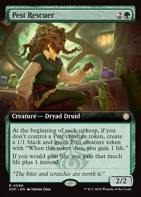 Pest Rescuer Secrets of Strixhaven Commander Magic: The Gathering card image