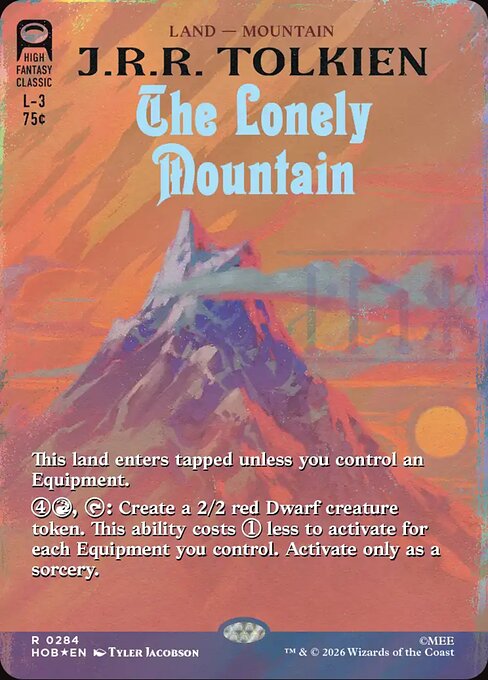 The Lonely Mountain – The Hobbit 284 Surge Foil