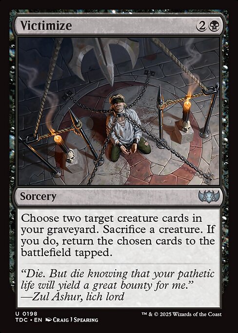 Victimize Tarkir: Dragonstorm Commander Magic: The Gathering card image