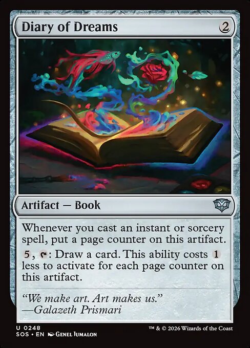 Diary of Dreams - Secrets of Strixhaven #248 Magic: The Gathering card image