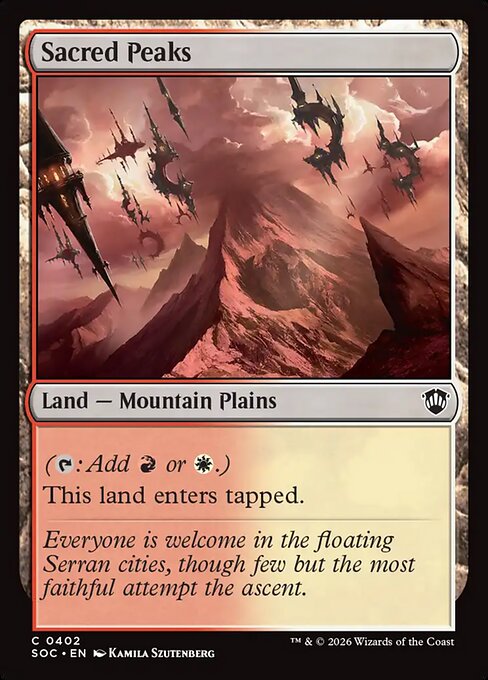 Sacred Peaks - Secrets of Strixhaven Commander #402