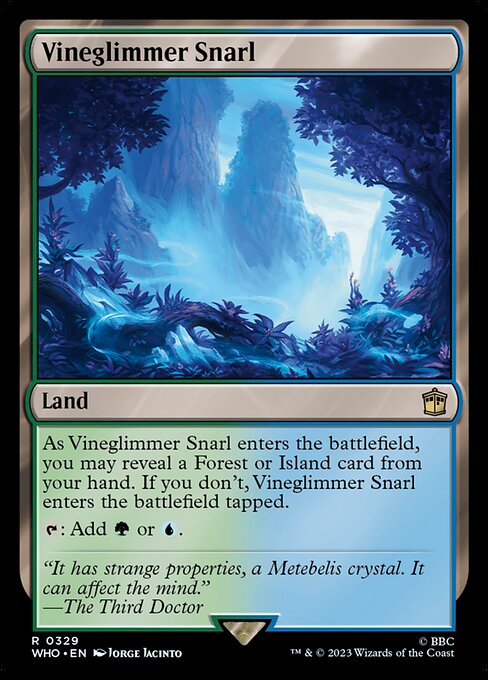 Vineglimmer Snarl Doctor Who Magic: The Gathering card image