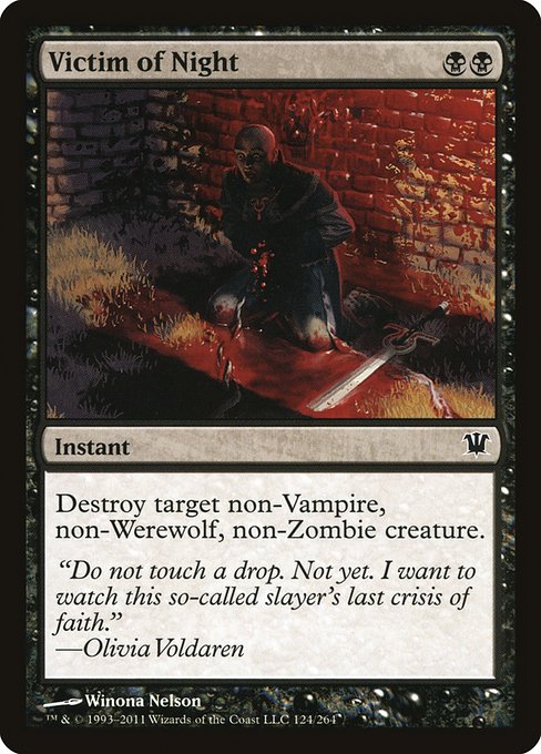 Victim of Night - Innistrad #124 Magic: The Gathering card image