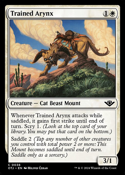 Trained Arynx - Outlaws of Thunder Junction #36 Magic: The Gathering card image