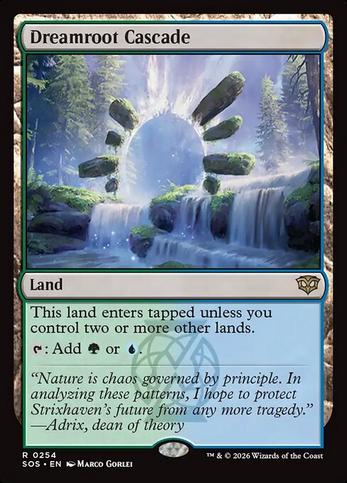 Dreamroot Cascade - Secrets of Strixhaven #254 Magic: The Gathering card image