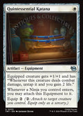 Quintessential Katana Teenage Mutant Ninja Turtles Magic: The Gathering card image