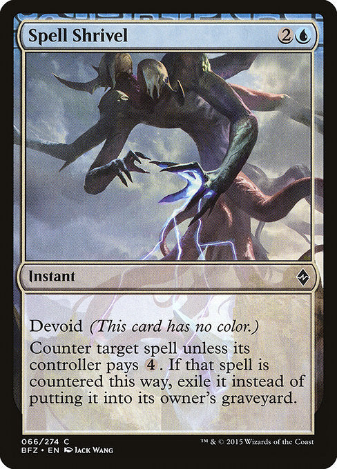 Spell Shrivel - Battle for Zendikar #66