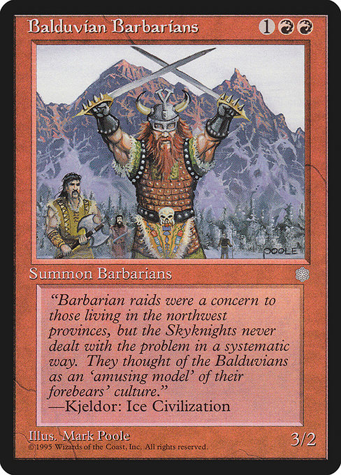 Balduvian Barbarians - Ice Age #172