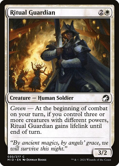 Ritual Guardian - Innistrad: Midnight Hunt #30 Magic: The Gathering card image