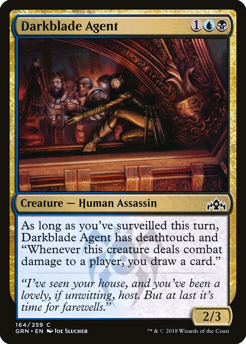 Darkblade Agent Guilds of Ravnica Magic: The Gathering card image