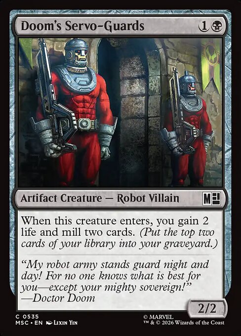 Doom's Servo-Guards Marvel Super Heroes Commander Magic: The Gathering card image