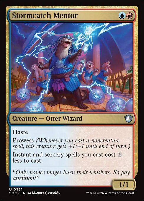 Stormcatch Mentor - Secrets of Strixhaven Commander #331