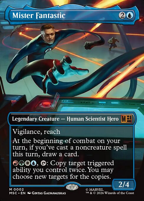 Mister Fantastic Marvel Super Heroes Commander Magic: The Gathering card image